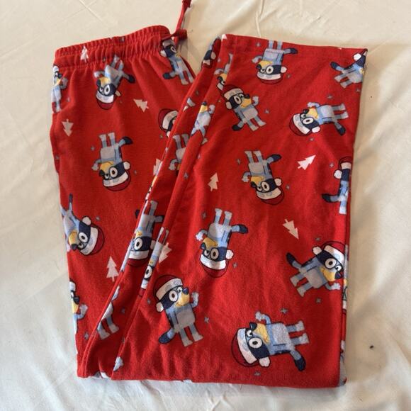 Bluey Holiday Fleece Unisex Pajama Pants , Size Small NEW Soft - Picture 1 of 6
